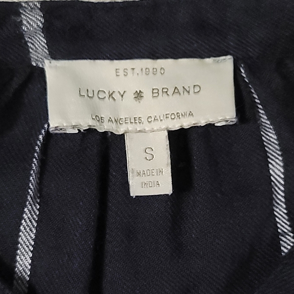 PLAID BUTTON FRONT LUCKY BRAND DRESS SIZE SMALL - Picture 3 of 9